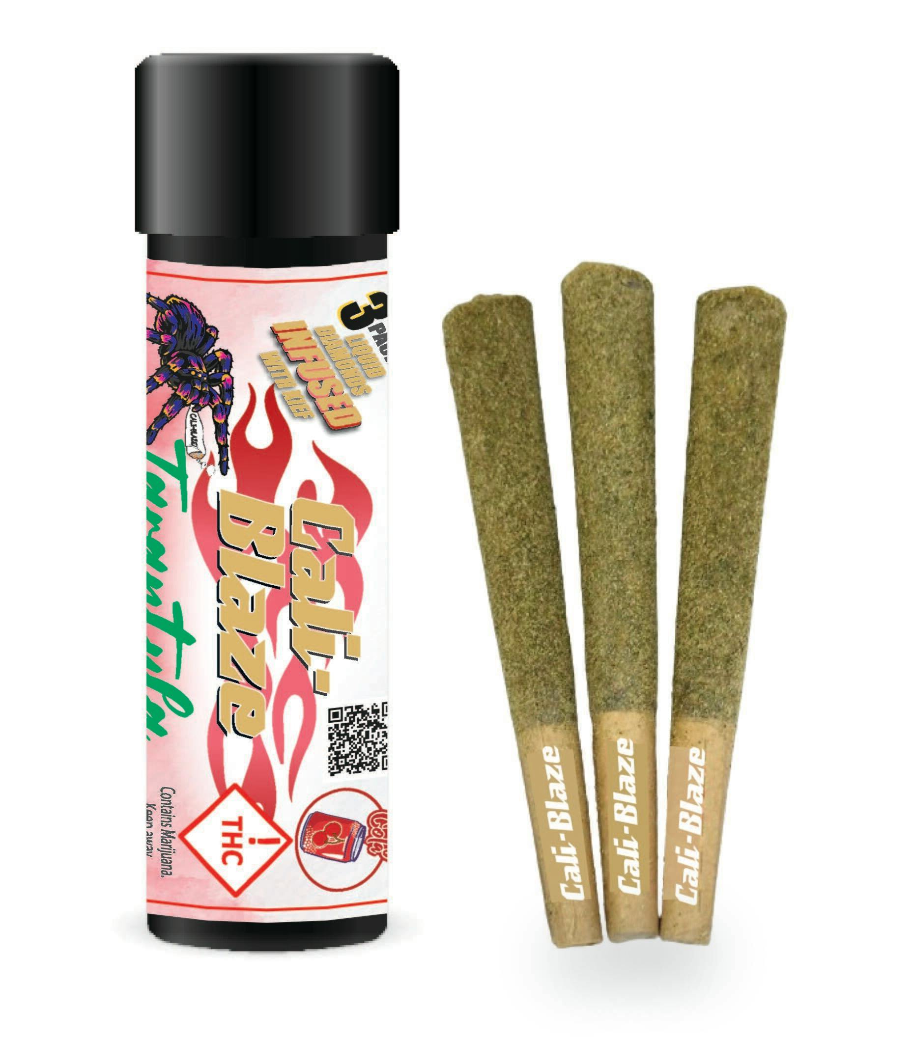 Cali Blaze Tarantula Infused Joint 3 Pack 3g - Cherry Cola