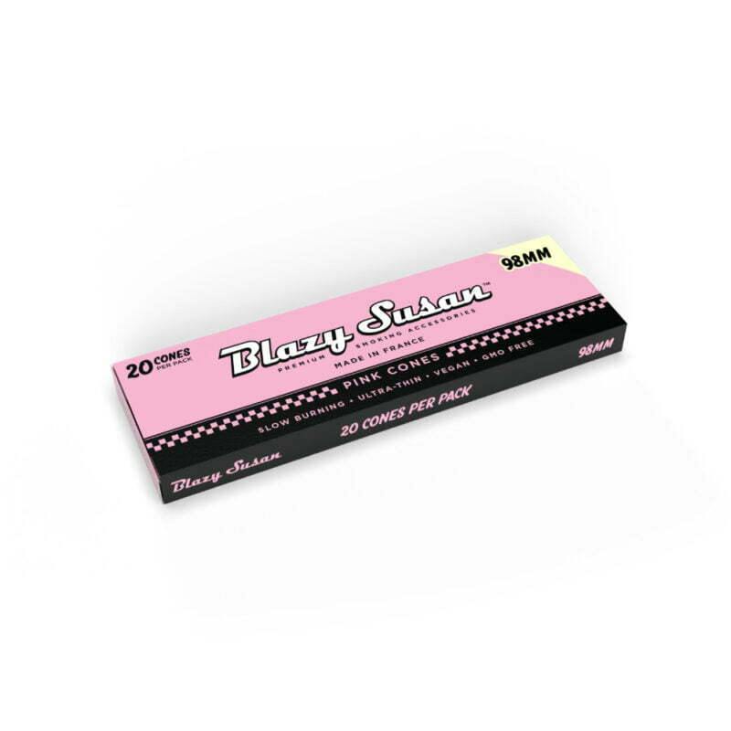Blazy Susan Pink Paper Cones 98mm 20pk