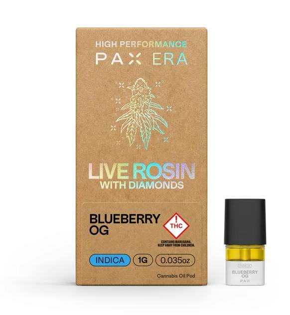 PAX Live Rosin + Diamonds Pod 1000mg - Indica Blueberry OG