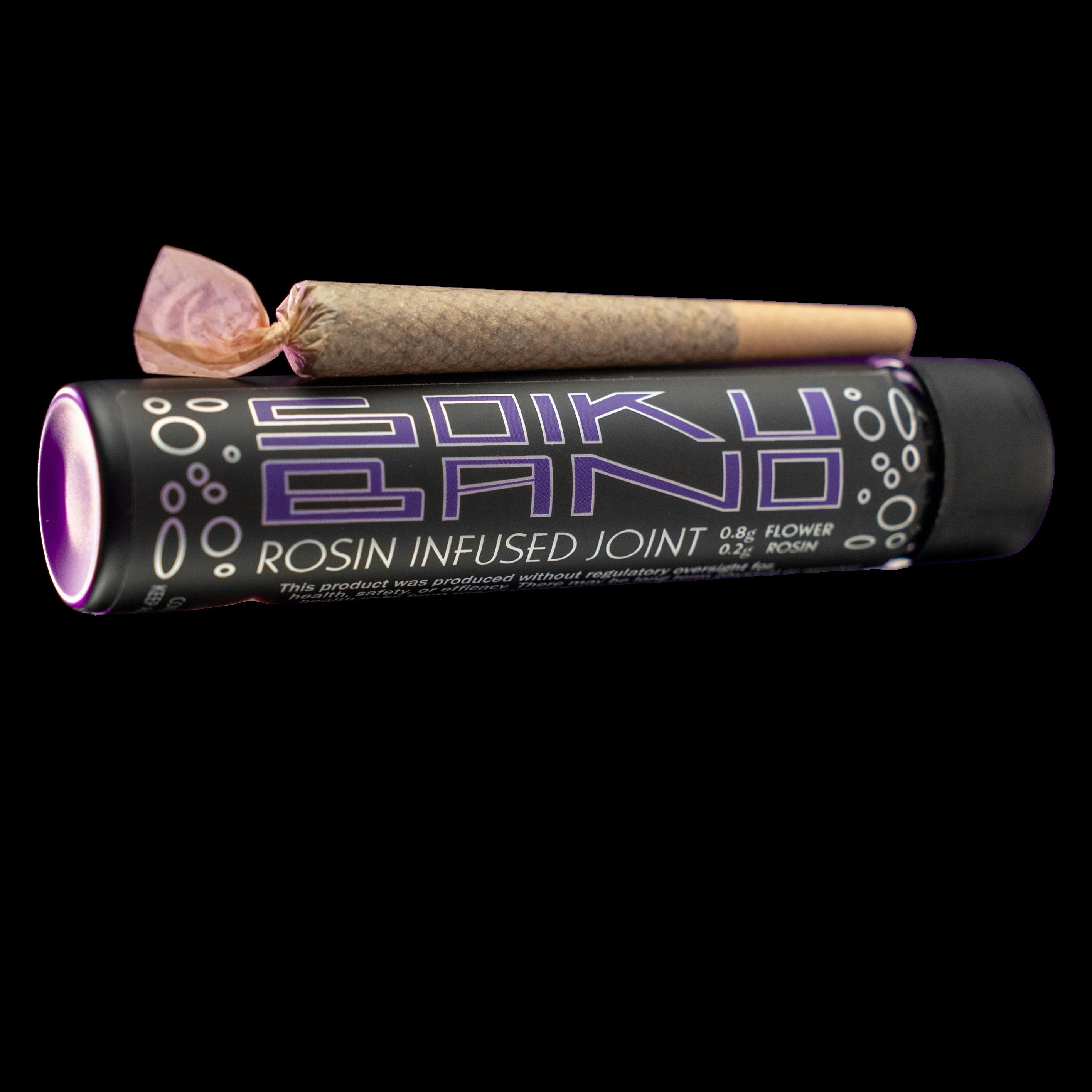 Soiku Bano Live Rosin Roll 1g - Gusher Mints Flower + Papaya Gasoline Rosin