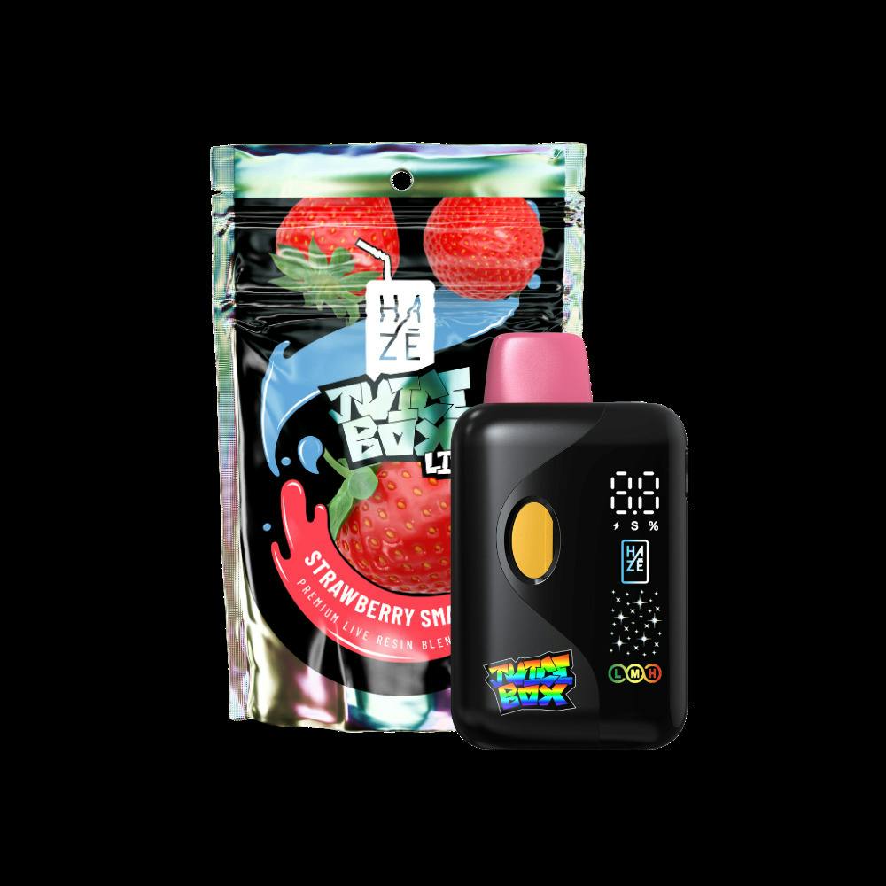 Hazé Juice Box Live Resin AIO 2g - Strawberry Smash