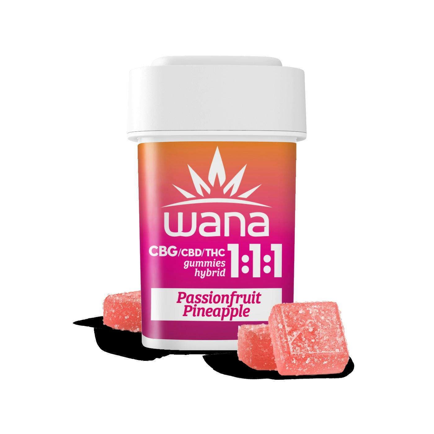 Wana | Gummies | Passionfruit Pineapple 1:1:1 100mg
