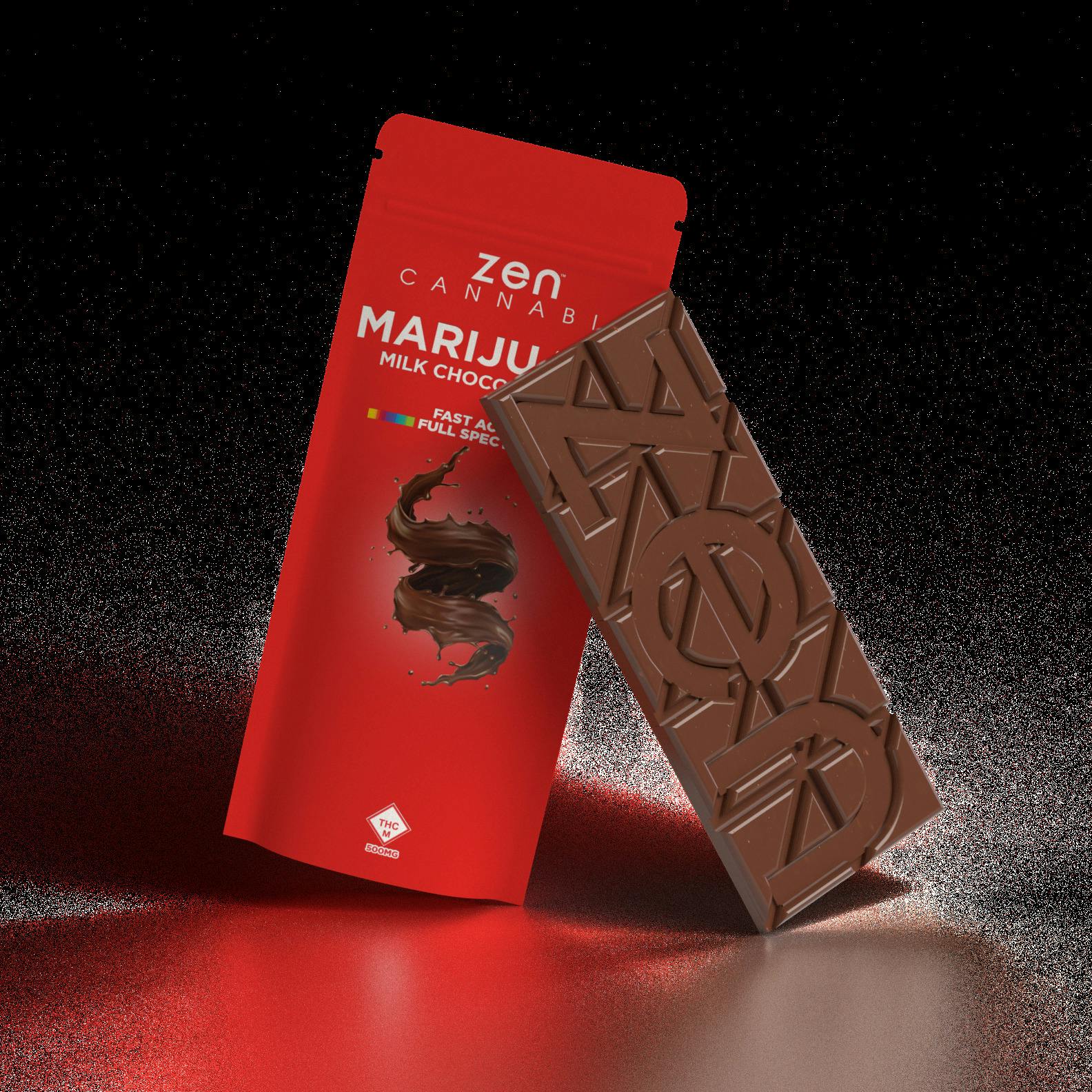 Zen | Chocolate Bar | Milk Chocolate 500mg