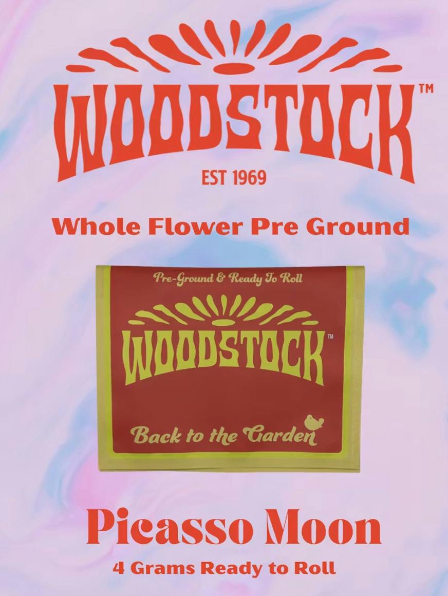 Woodstock - Picasso Moon - 4g Ready To Roll Shake