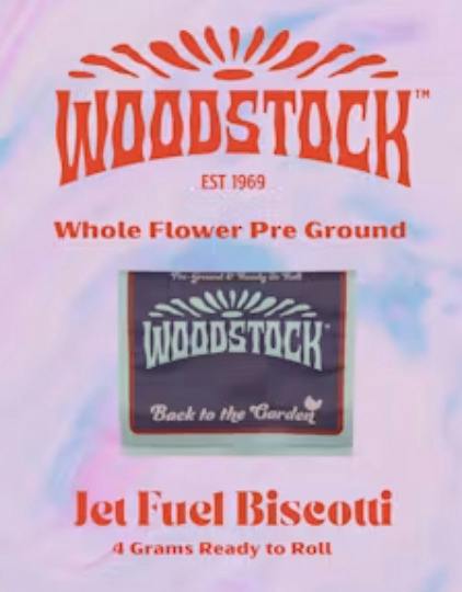 Woodstock - Jet Fuel Biscotti - 4g Ready To Roll Shake