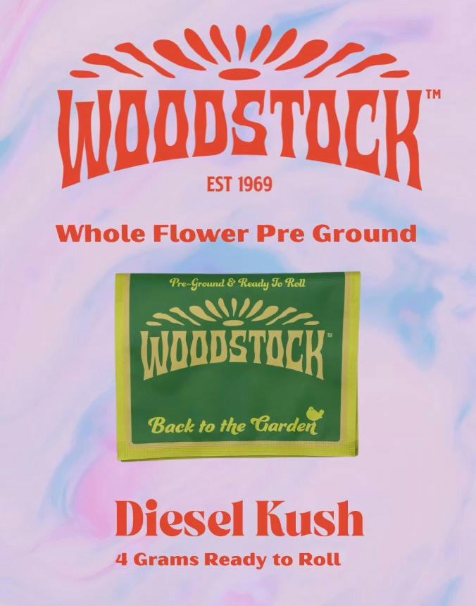 Woodstock - Diesel Kush - 4g Ready To Roll Shake