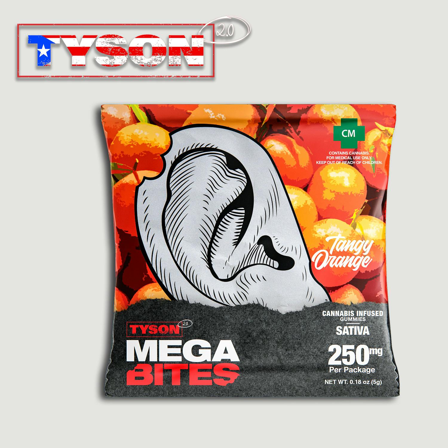 Tangy Orange Gummy Sativa 250 mg