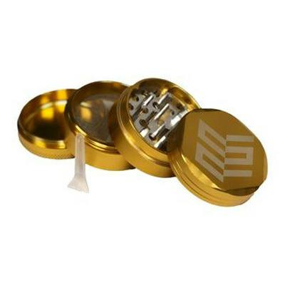 V1 50mm Aluminum Gold Grinder 4 Piece