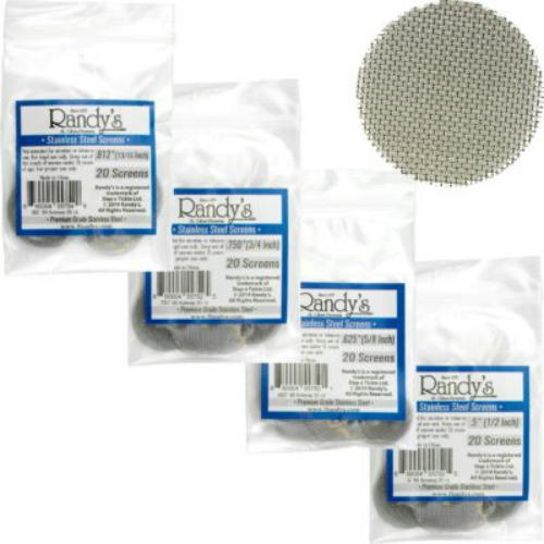 0.812 Stainless Steel Screens (20 Pack)