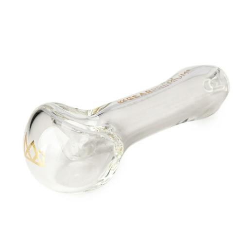 Clear 3.75" Hand Pipe W/Ash Catcher Mouthpiece