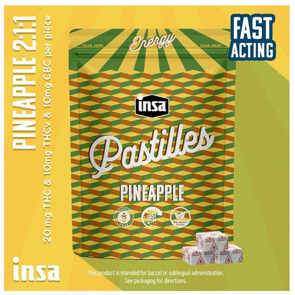 INSA Pineapple Ratioed Pastilles 20mg ea | 20-Pack