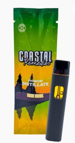 2g Distillate Disposable | Sour Diesel | Sativa | Coastal Remedies