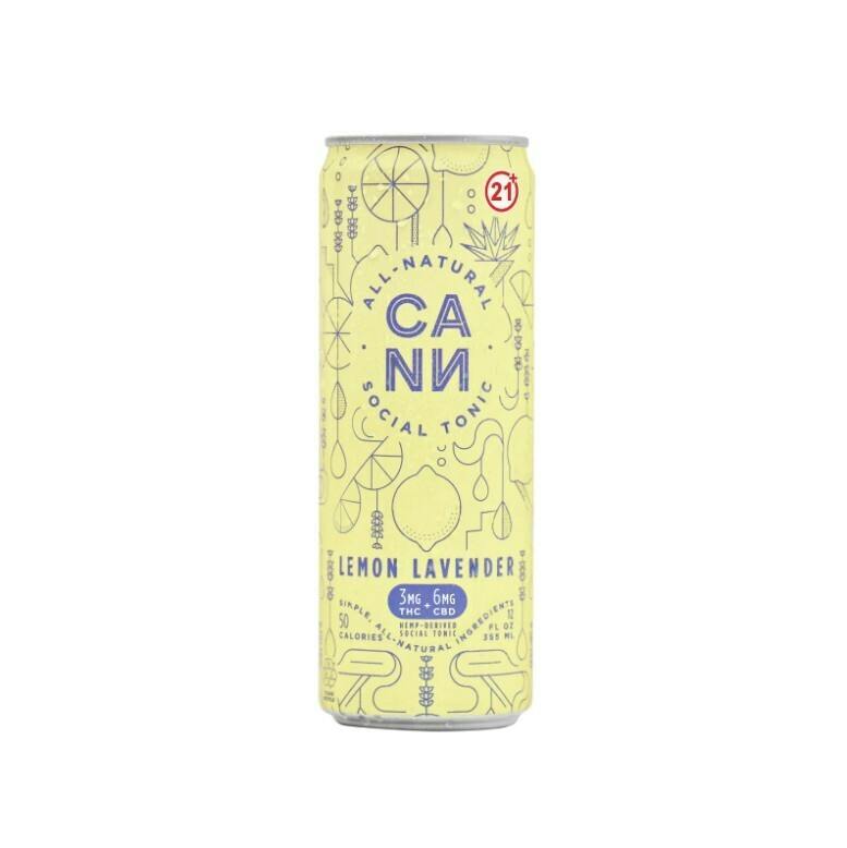 Beverage | CANN | Lemon Lavender Social Tonic | Single at Nightjar East Lyme Dispensary