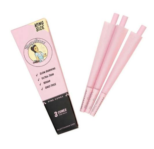 Rolling Papers | Blazy Susan | King Size Cones 3pk | Pink at Nightjar East Lyme Dispensary