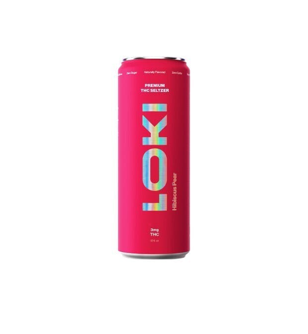 Beverage | Loki | Hibiscus Pear THC Seltzer | Single at Nightjar East Lyme Dispensary