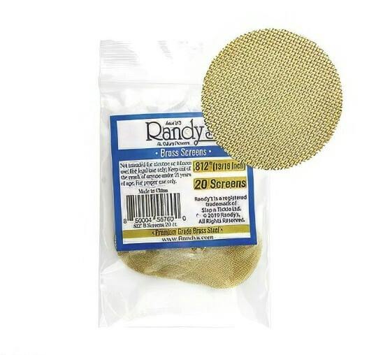 Filters | Randy's | Brass Pipe Screens | .812" at Nightjar East Lyme Dispensary