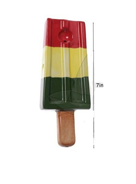 Bowl | Ceramic Ice Cream Hand Pipe 7"