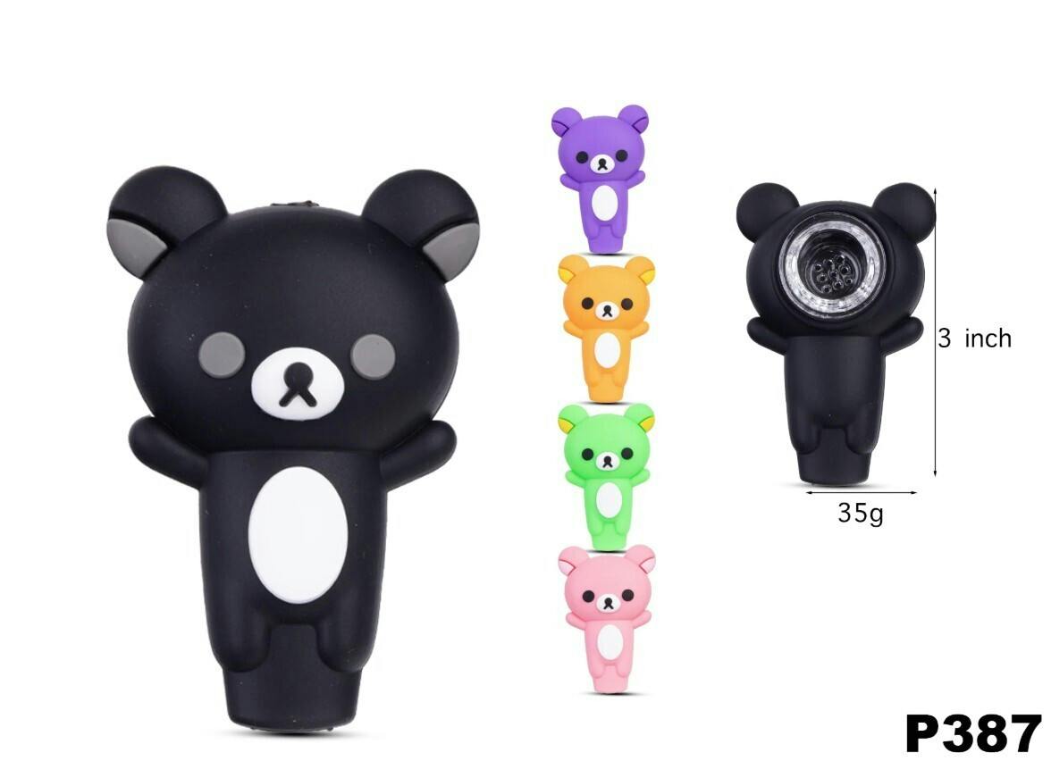 Bowl | Teddy Bear Silicone Hand Pipe