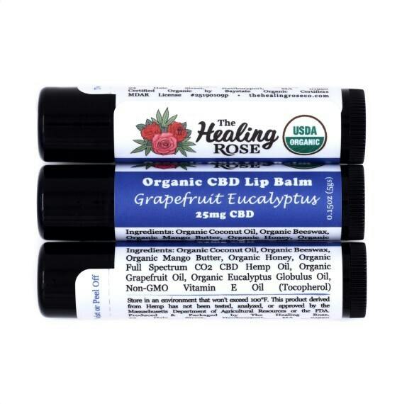 Lip Balm | The Healing Rose | Organic Grapefruit Eucalyptus