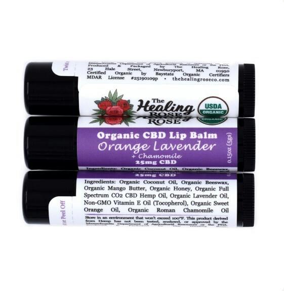 Lip Balm | The Healing Rose | Organic Orange Lavender