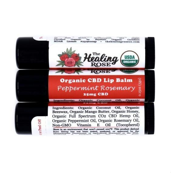 Lip Balm | The Healing Rose | Organic Peppermint Rosemary