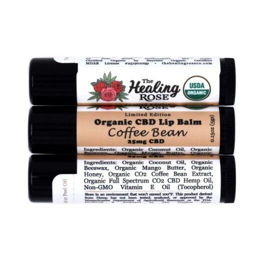 Lip Balm | The Healing Rose | Organic Coffee Bean