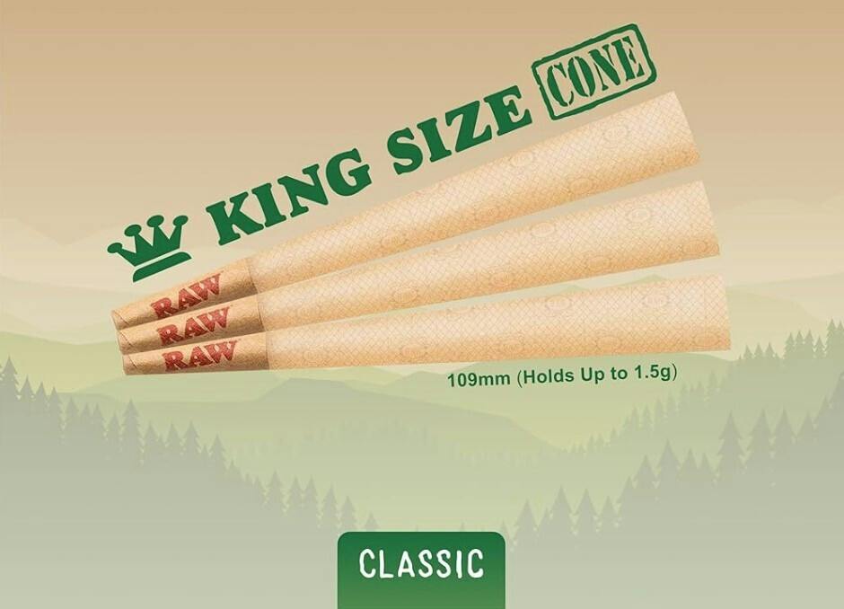 Rolling Papers | Classic Raw Cones King Size 3pk at Nightjar East Lyme Dispensary