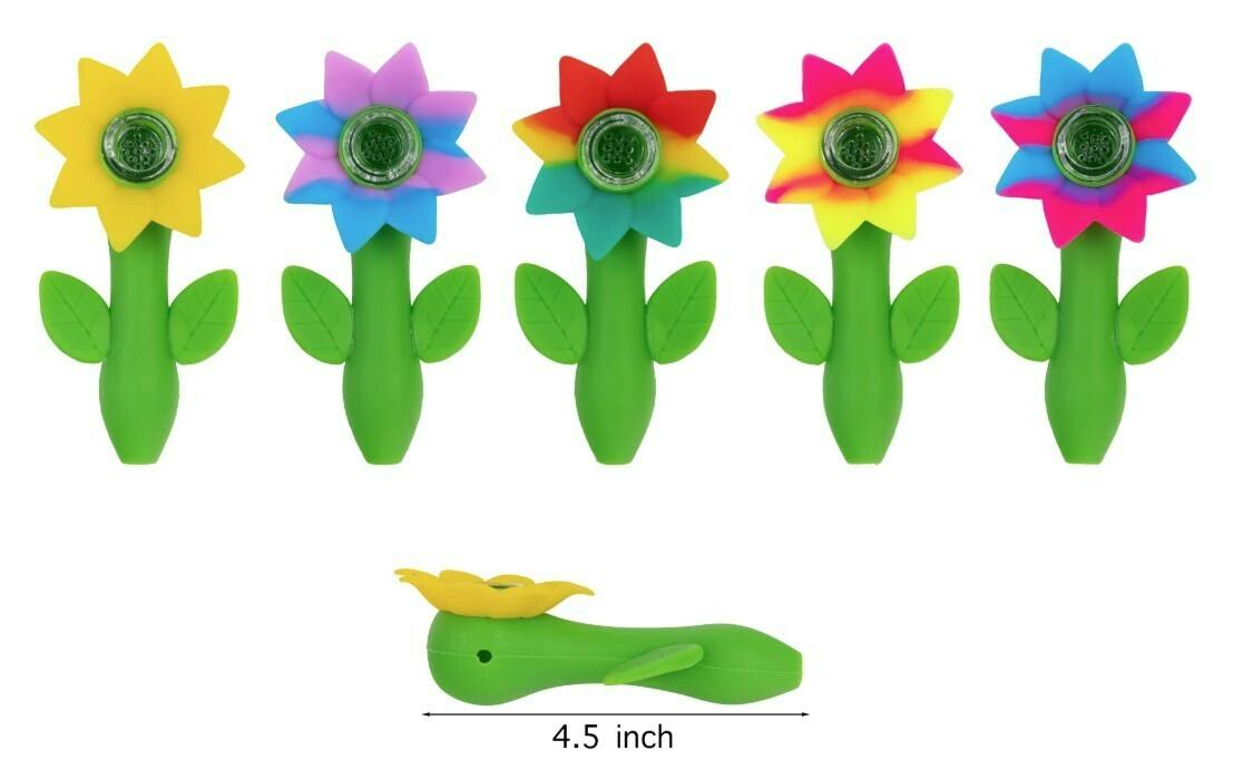 Bowl | Flower Silicone Hand Pipe