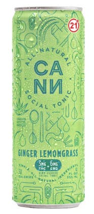 Beverage | CANN | Ginger Lemongrass Social Tonic | Single at Nightjar East Lyme Dispensary