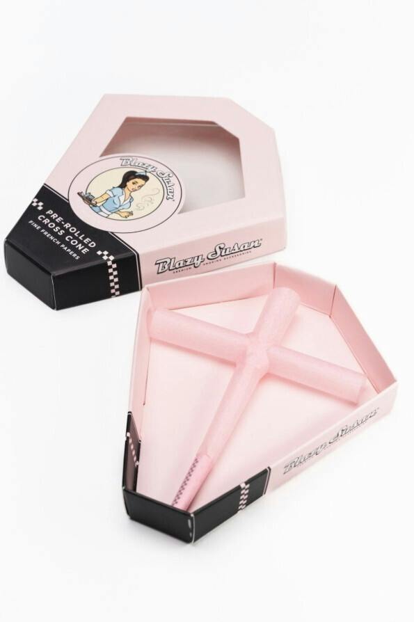 Rolling Papers | Blazy Susan | Cross Cone | Pink