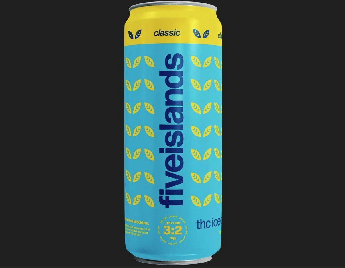 Beverage | Five Islands | Classic THC Iced Tea | Single at Nightjar East Lyme Dispensary