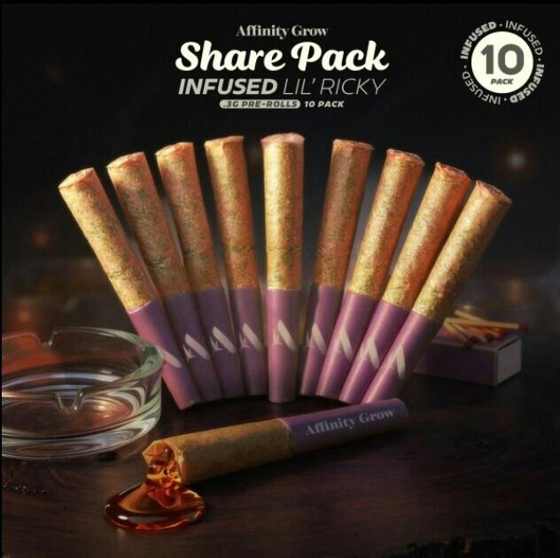 Pre-Roll Pack | Modified O Infused Lil' Ricky's Share Pack | 10pk | 01018 at Nightjar East Lyme Dispensary