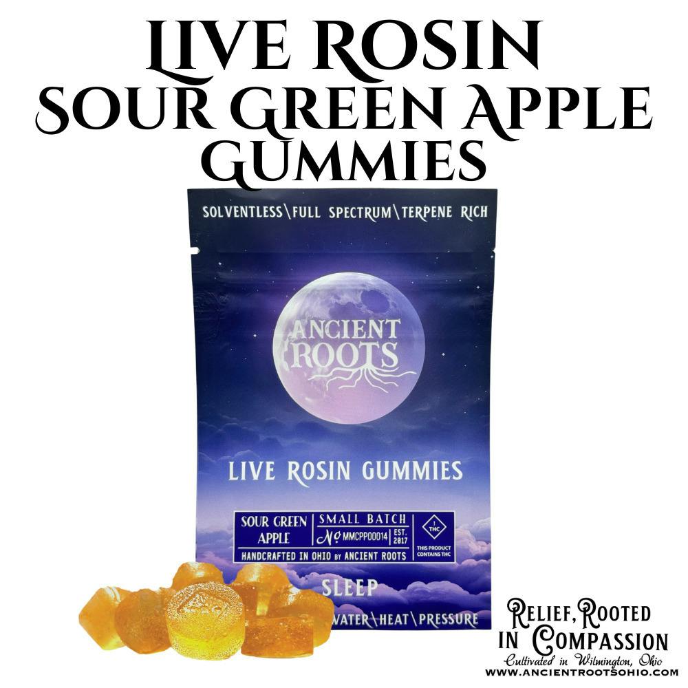 Ancient Roots | Sour Green Apple 10pc | 110mg Rosin Gummies