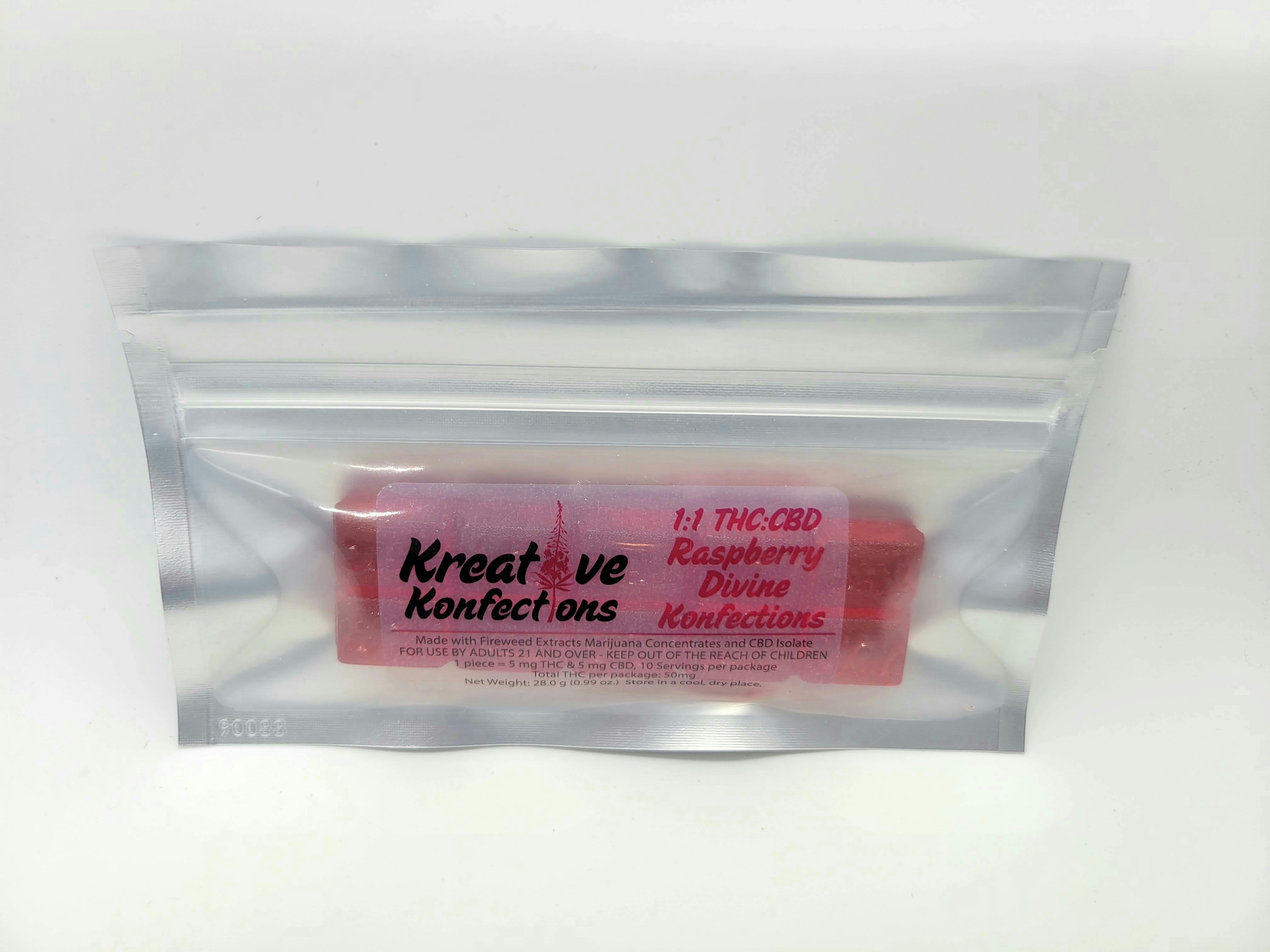 100mg Raspberry Divine Konfections by Kreative Konfections