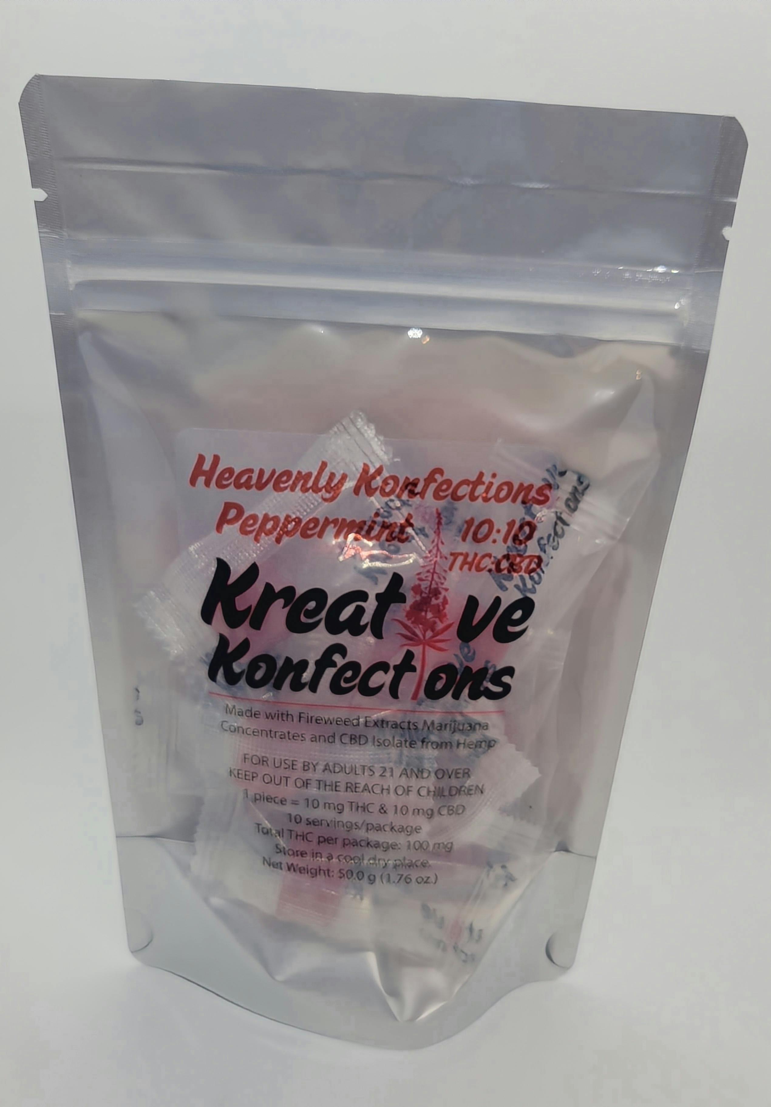 100 mg Peppermint Heavenly Konfections by Kreative Konfections
