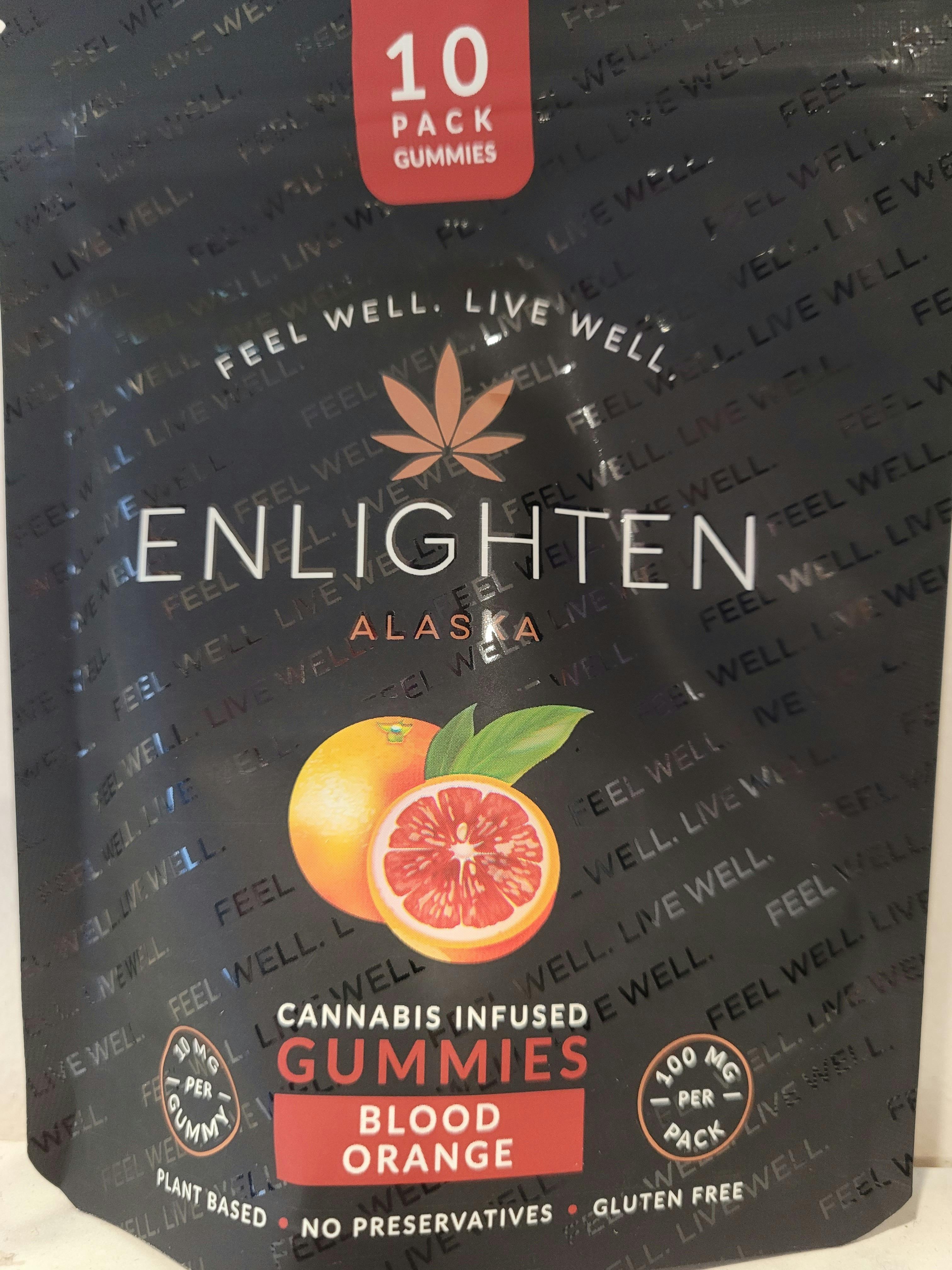 100mg Blood Orange Gummies by Enlighten