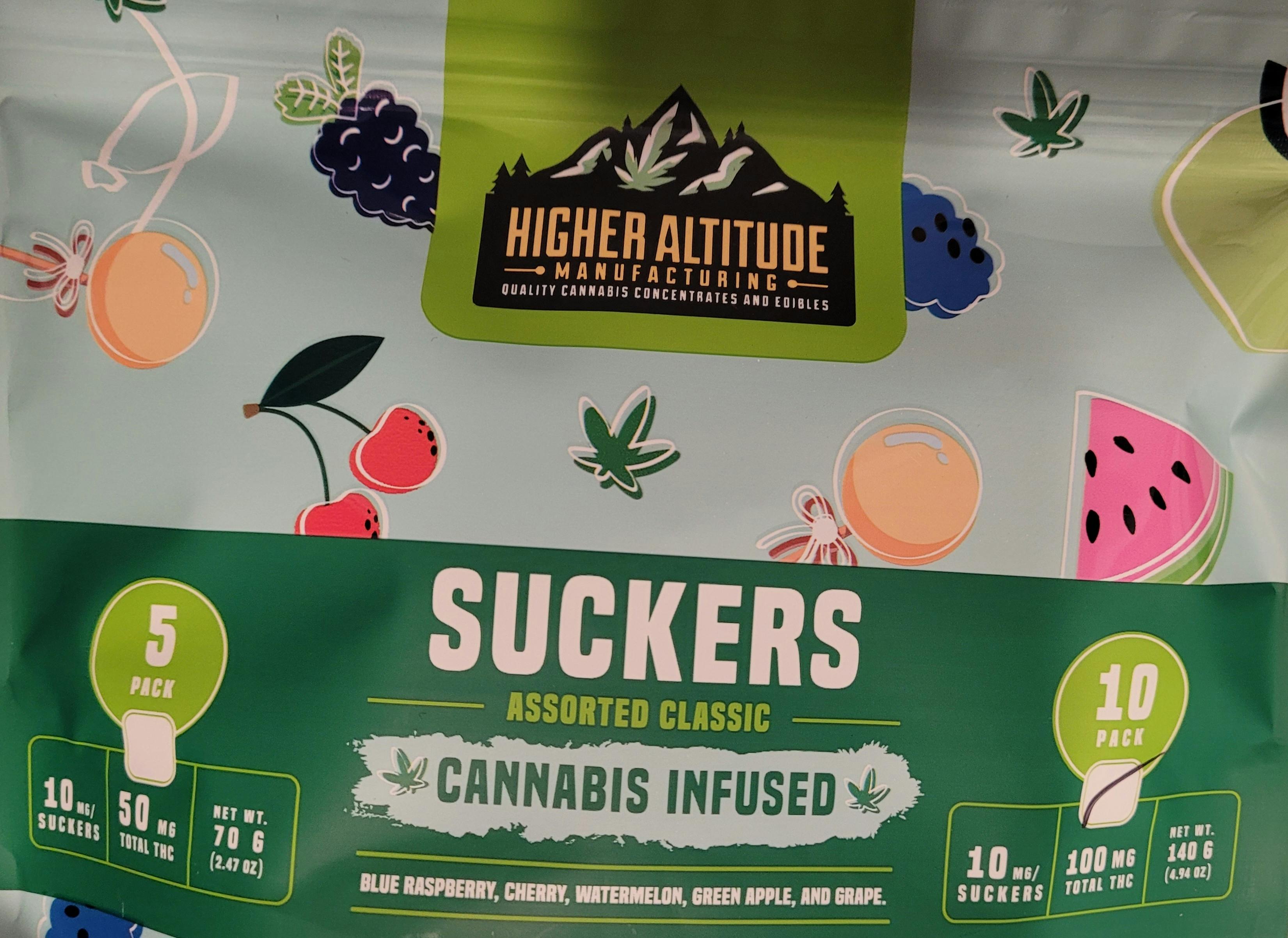 100mg Sucker 10 pack Classic by Higher Altitude Mfg.