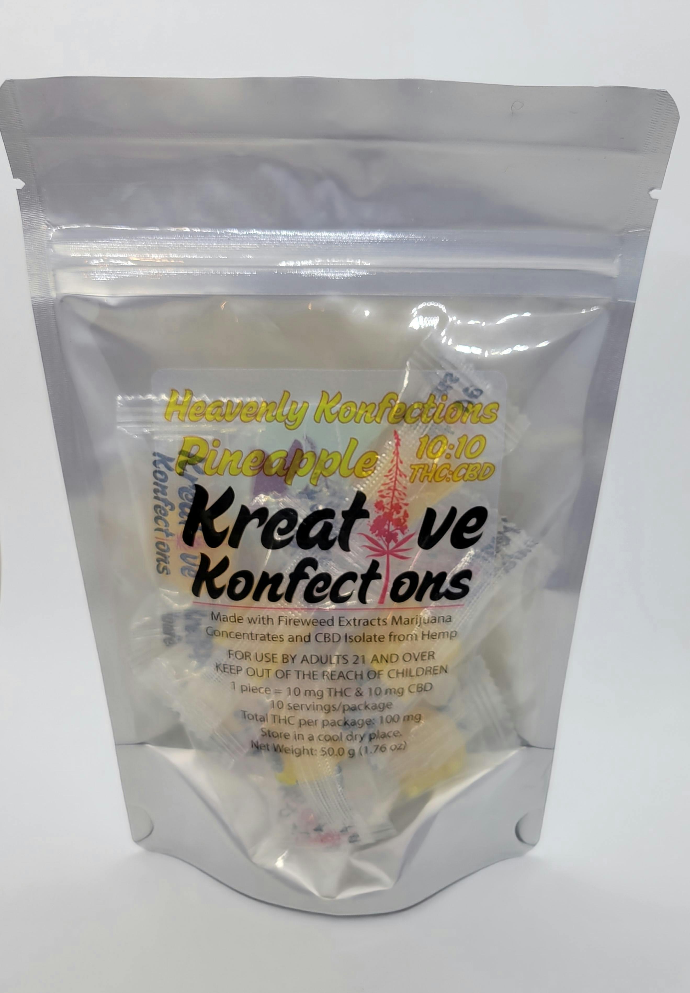 100mg Pineapple Heavenly Konfections by Kreative Konfections