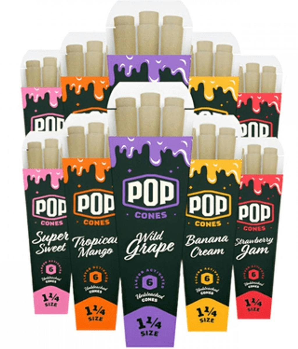 POP 6pk Cones Banana Cream