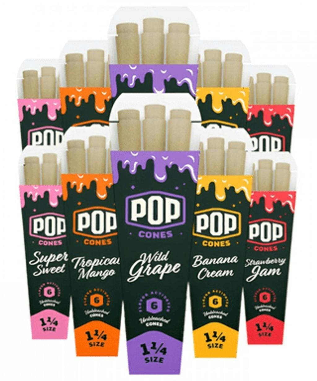 POP 6pk Cones Strawberry Jam