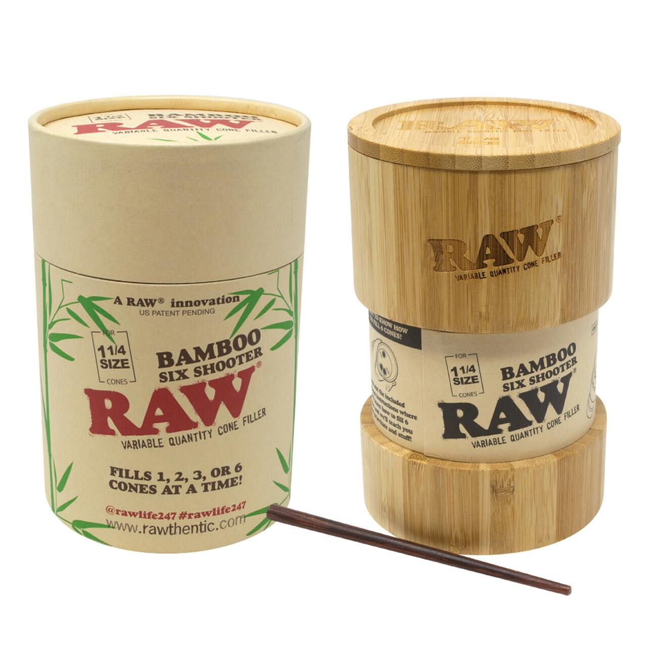 RAW®- Bamboo Six Shooter Cone Filler- 1 1/4