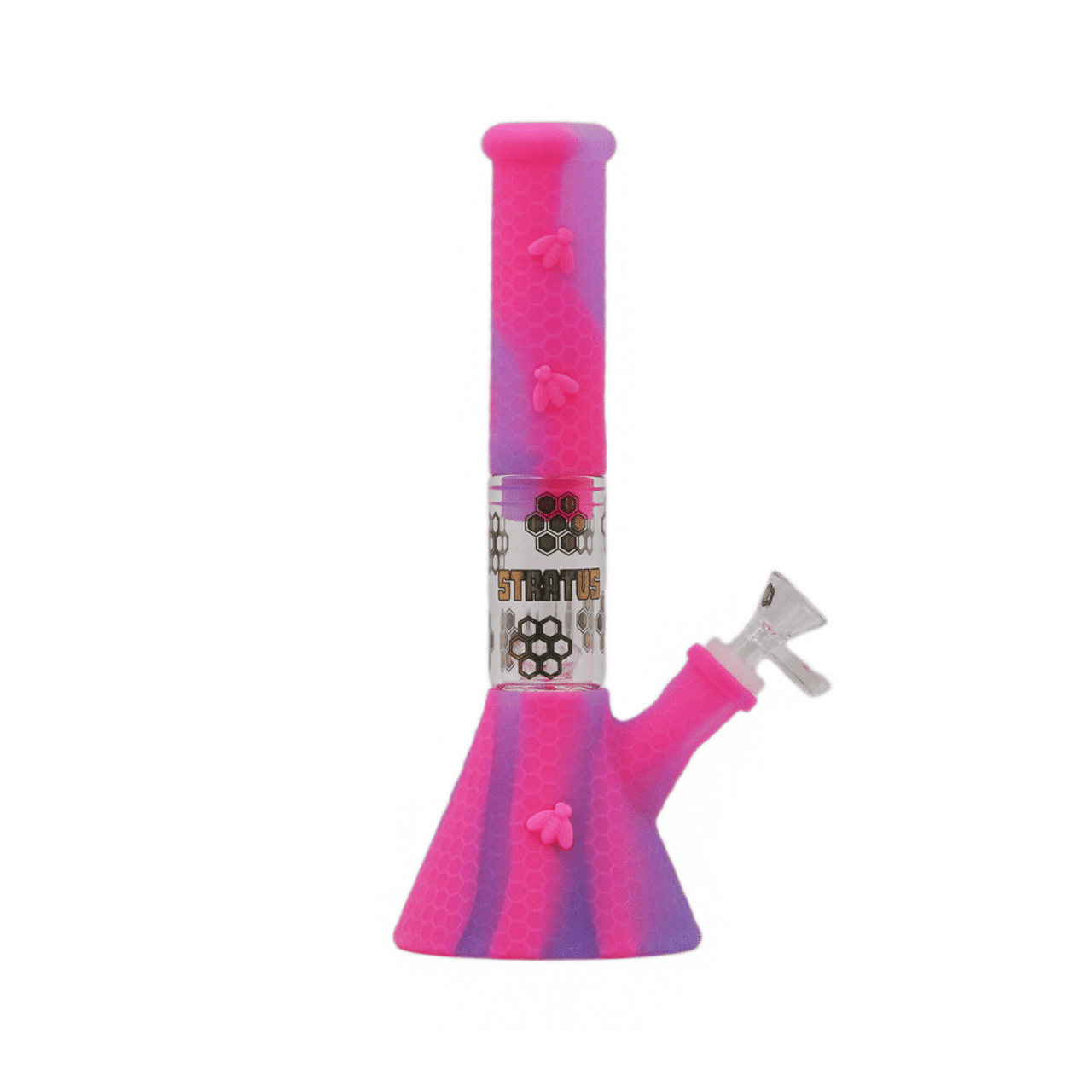 11" Silicone Bee Pyramid WaterPipe