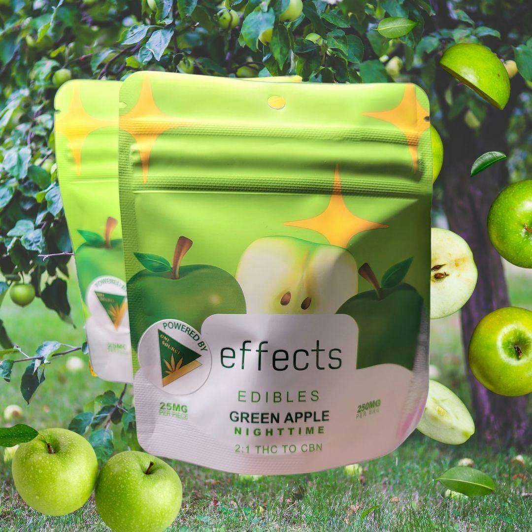 250mg Green Apple Nighttime (effects)