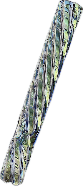 Glass Chillum| Spiral Fumed Art Chillum Hand Pipe