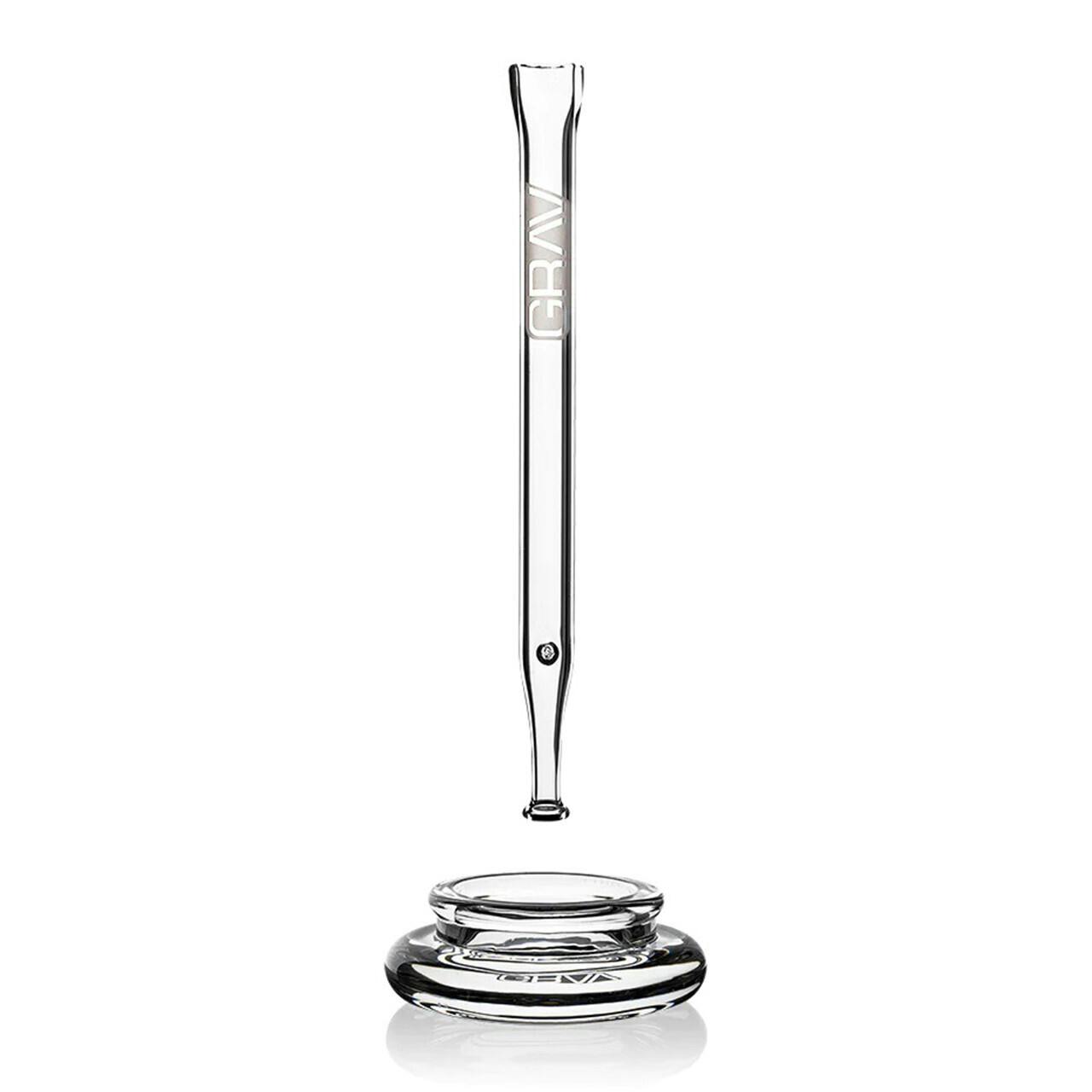 GRAV- Full Quartz Dab Straw With Dish