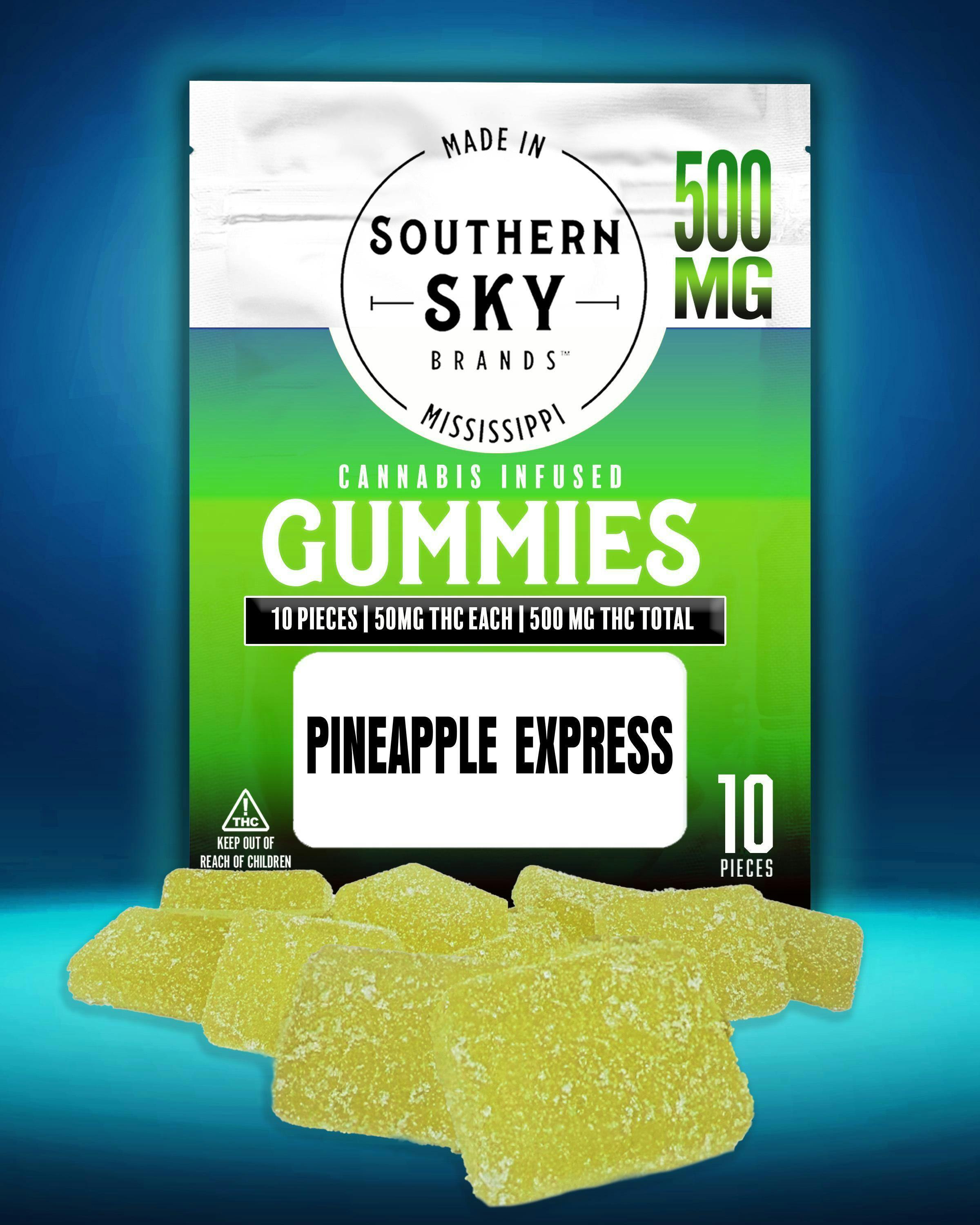 500mg Pineapple Express Gummies (So Sky)