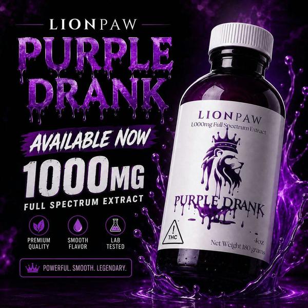 1000mg Purple Drank Infused Syrup (Lion's Paw)