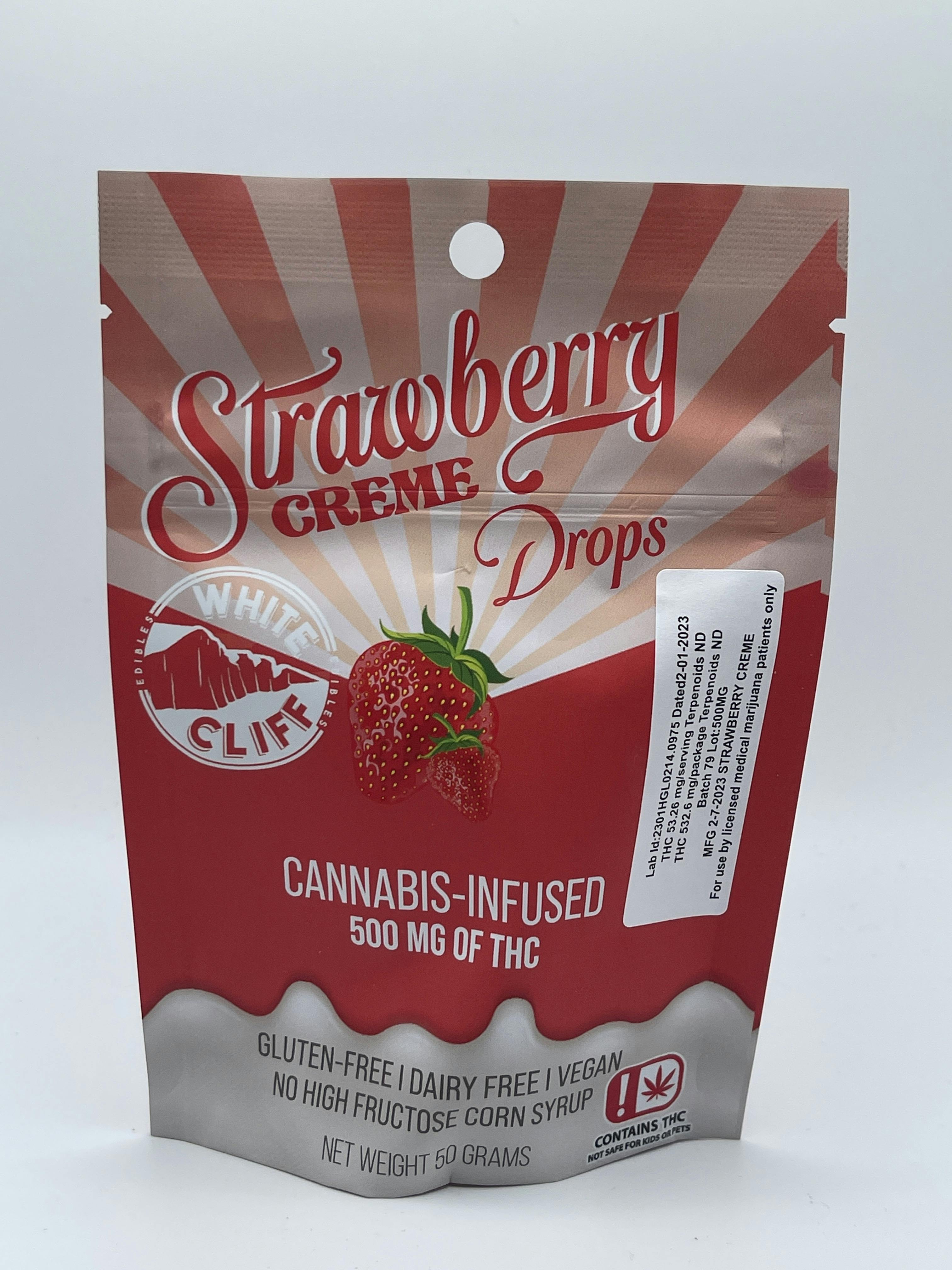 White Cliff | Strawberry Creme Drops | 500mg