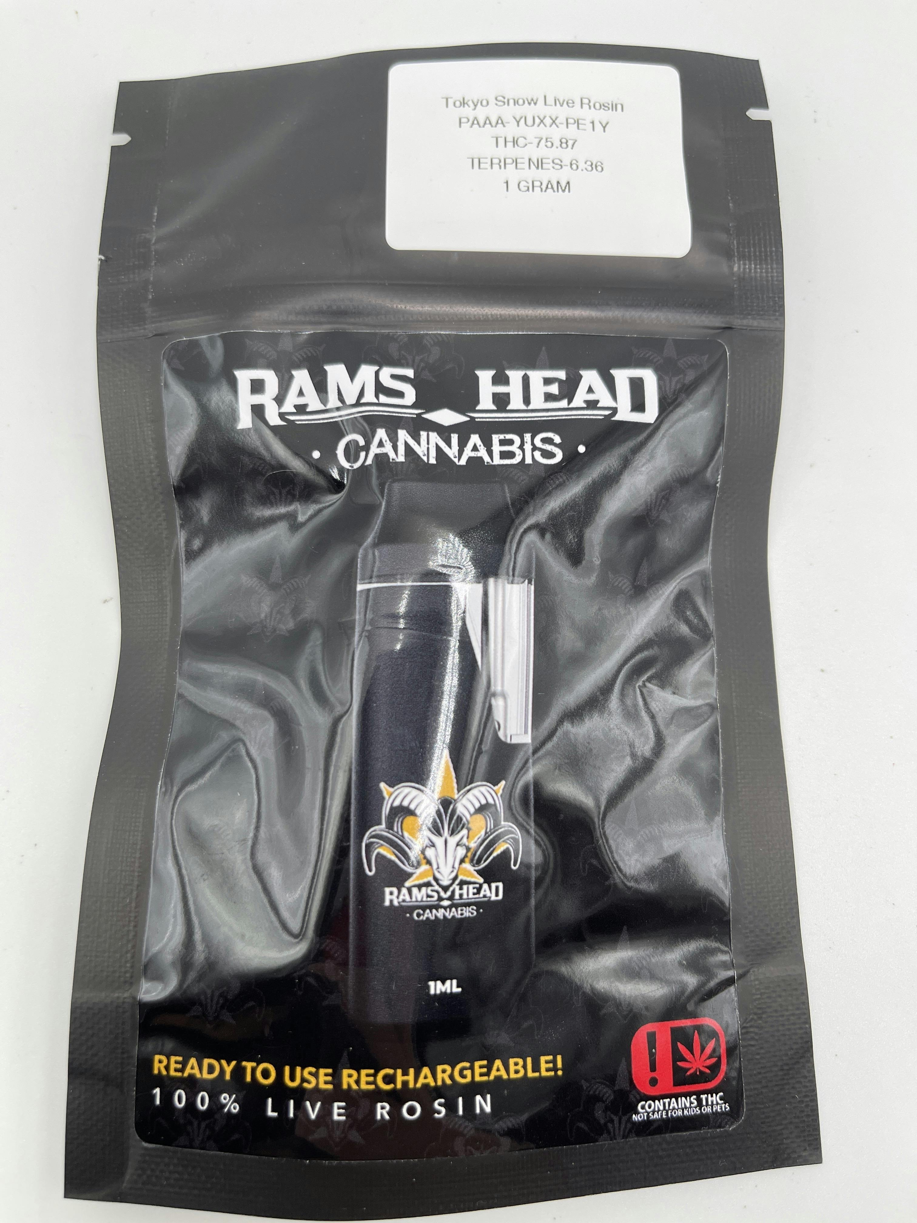 Rams Head | Tokyo Snow | Live Rosin Disposable