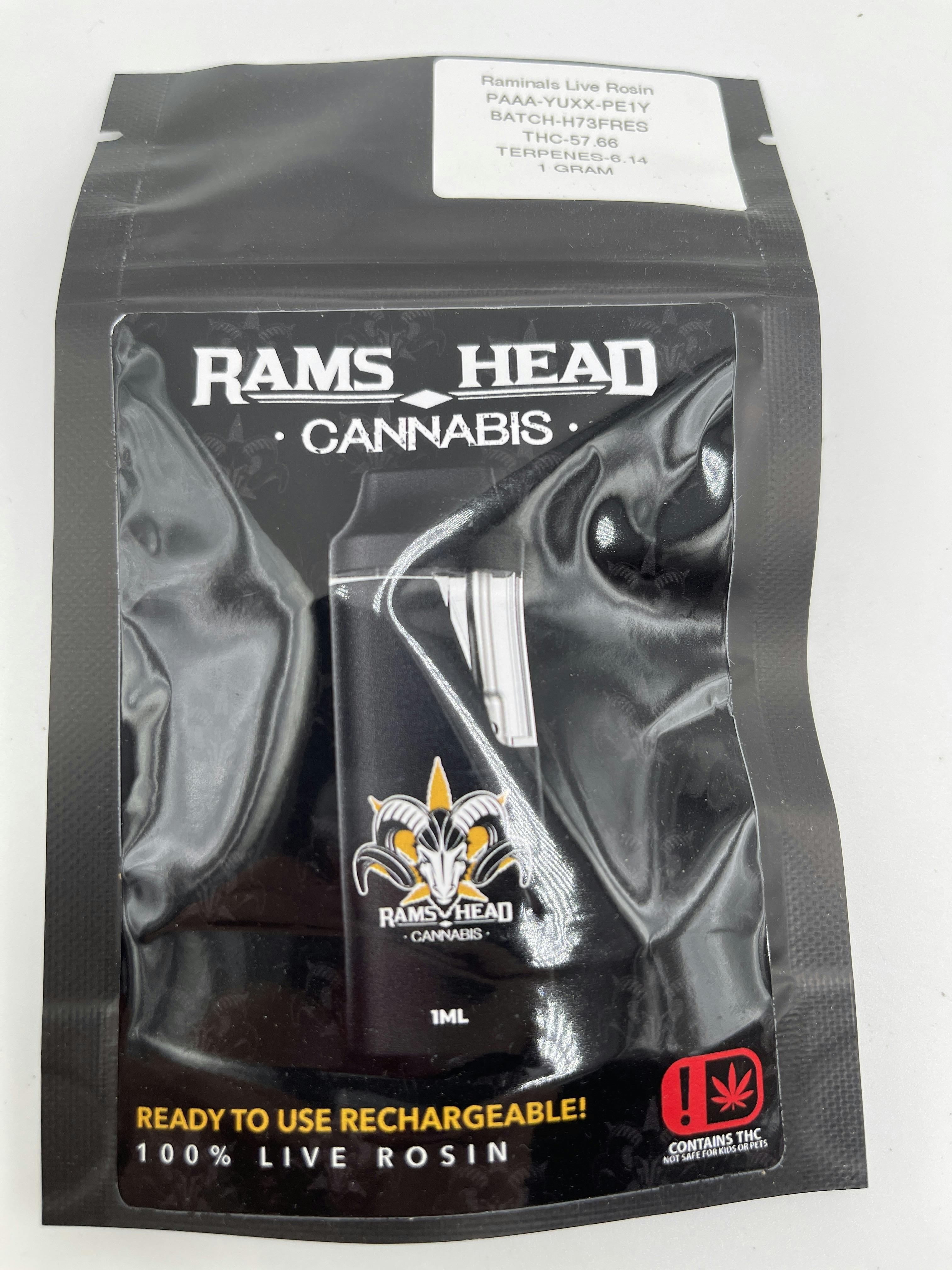 Rams Head | Raminals | Live Rosin Disposable